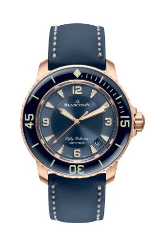 Fifty Fathoms Automatique Red Gold / Blue / Calf