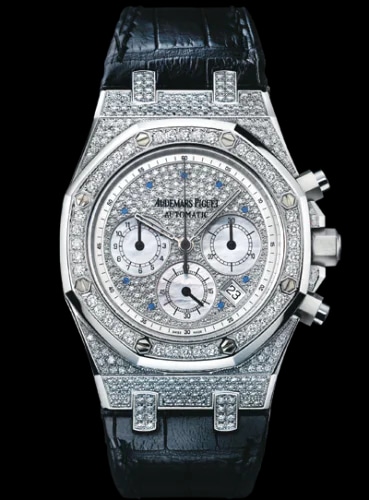 Royal Oak Chronograph 39 White Gold / Diamond / Strap