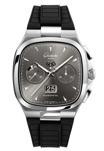 Seventies Chronograph Panorama Date Ruthenium / Rubber / Folding