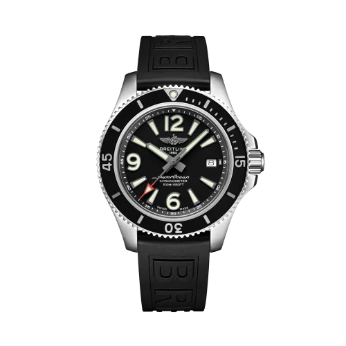 Superocean 42 Stainless Steel / Black / Rubber / Pin