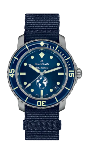 Fifty Fathoms Ocean Commitment III Blue / Blue / Blue NATO