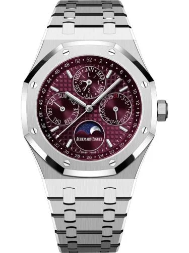 Royal Oak Perpetual Calendar 41 White Gold / Purple