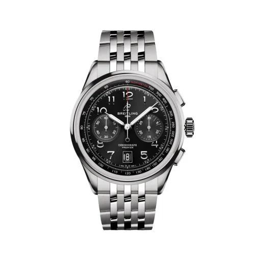 Premier B01 Chronograph 42 Stainless Steel / Black / Bracelet