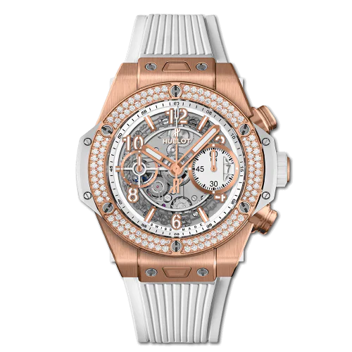 Big Bang Unico 42 King Gold / Diamonds / White