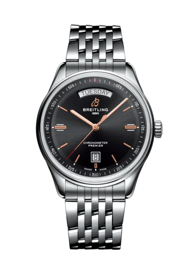 Premier Automatic Day & Date 40 Stainless Steel / Black / Bracelet