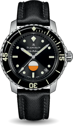 Fifty Fathoms MIL-SPEC Stainless Steel / Black / Canvas