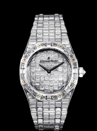 Royal Oak Lady White Gold / Baguette / Baguette