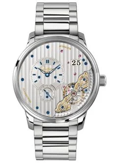 PanoMaticInverse Stainless Steel / Silver / Bracelet