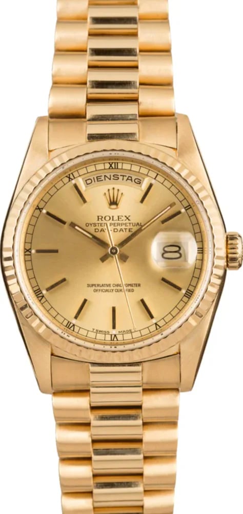 Rolex Day-Date 36 German calendar, image 1 Rolex Day-Date 36 German calendar, image 1