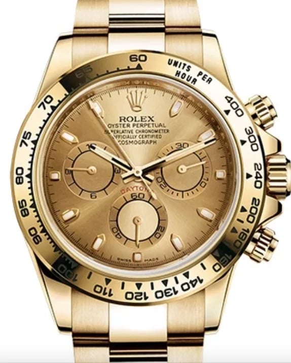 Rolex Daytona Champagne Dial Index, image 1 Rolex Daytona Champagne Dial Index, image 1