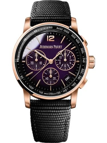 CODE 11.59 Chronograph Selfwinding Pink Gold / Purple / Fabric