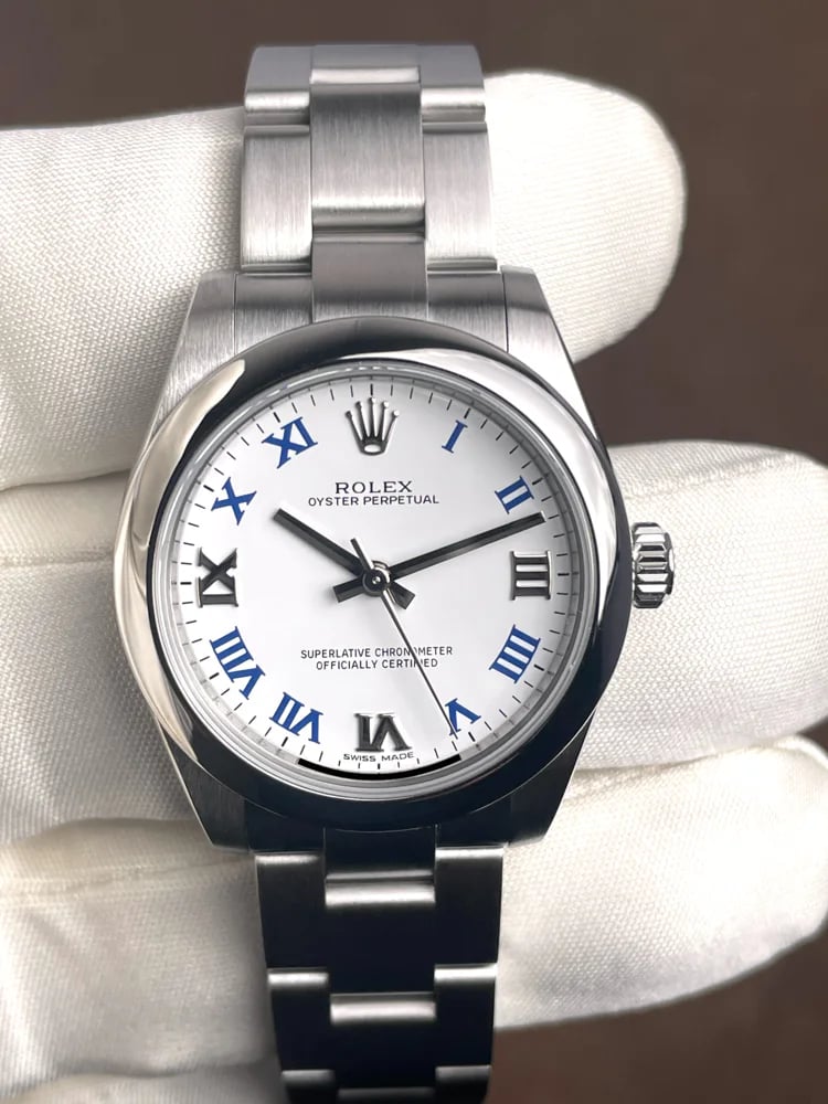 Rolex Oyster Perpetual 31 177200 White Roman Dial Steel Automatic, image 1 Rolex Oyster Perpetual 31 177200 White Roman Dial Steel Automatic, image 1