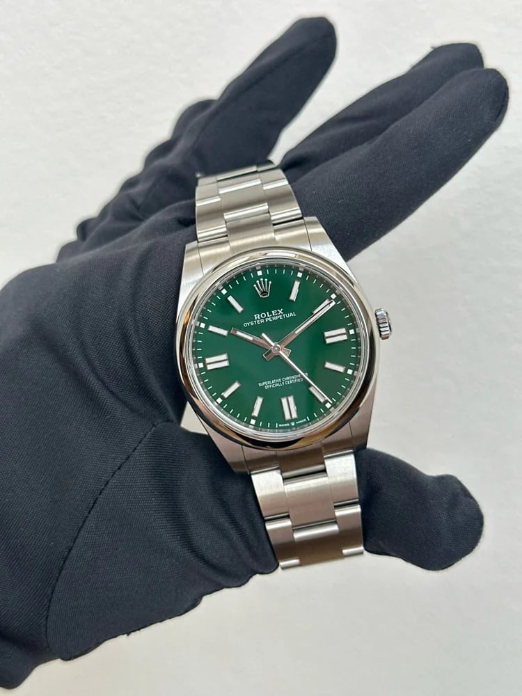 Rolex Oyster Perpetual 41 Green Dial, image 1 Rolex Oyster Perpetual 41 Green Dial, image 1