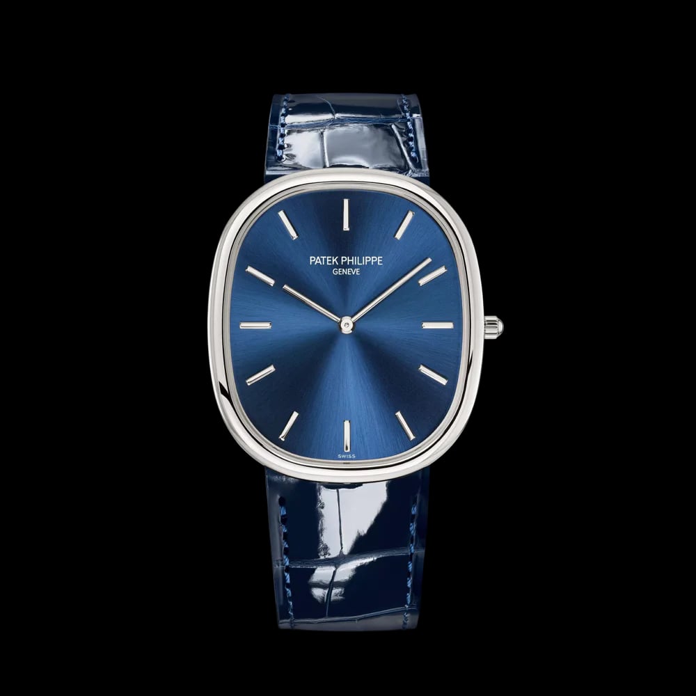 Patek Philippe Golden Ellipse Blue Dial Platinum, image 1 Patek Philippe Golden Ellipse Blue Dial Platinum, image 1