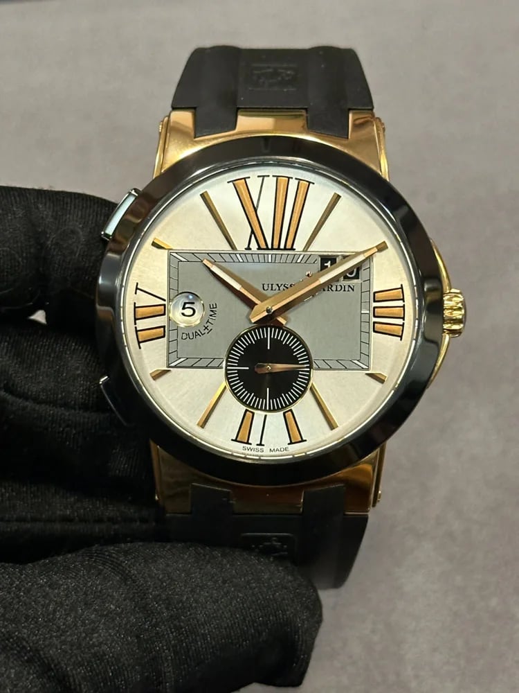 Ulysse Nardin Executive Dual Time Silver Dial, image 1 Ulysse Nardin Executive Dual Time Silver Dial, image 1