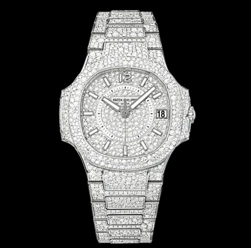 Patek Philippe Nautilus Platinum Diamonds, image 1 Patek Philippe Nautilus Platinum Diamonds, image 1