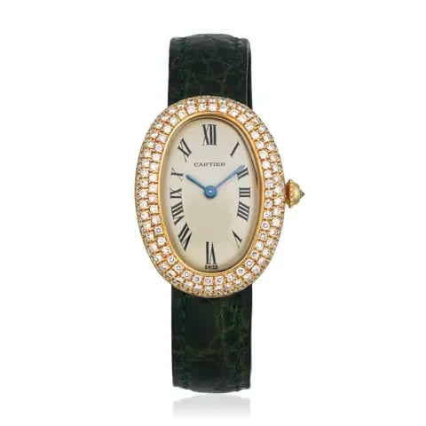 Cartier Baignoire with Diamonds, image 1 Cartier Baignoire with Diamonds, image 1