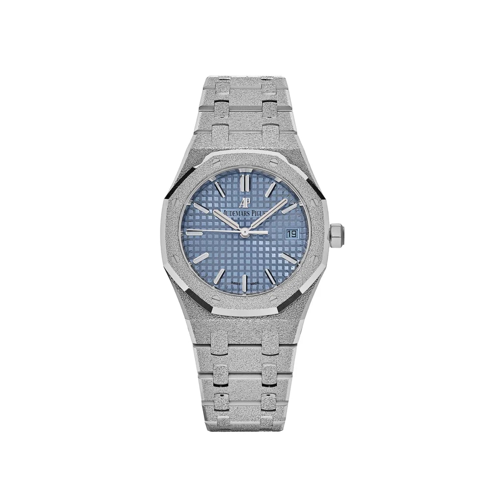 Audemars Piguet Royal Oak Frosted Blue Dial, image 1 Audemars Piguet Royal Oak Frosted Blue Dial, image 1