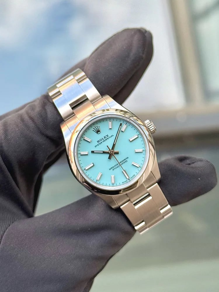 Rolex Oyster Perpetual 31 Tiffany Dial, image 1 Rolex Oyster Perpetual 31 Tiffany Dial, image 1