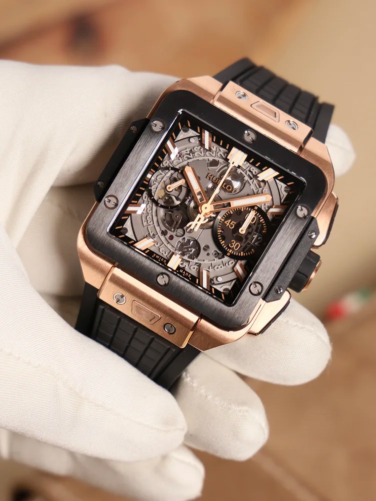Hublot Square Bang Unico King Gold Ceramic 42mm, image 1 Hublot Square Bang Unico King Gold Ceramic 42mm, image 1