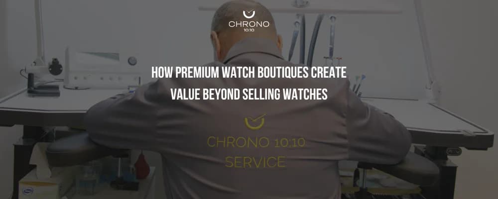How Premium Watch Boutiques Create Value Beyond Selling Watches | Chrono 10:10 How Premium Watch Boutiques Create Value Beyond Selling Watches | Chrono 10:10