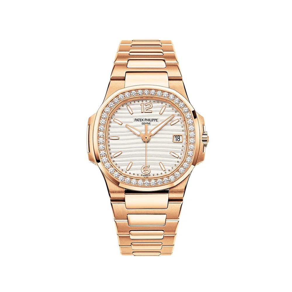 Patek Philippe Nautilus Rose Gold Diamonds Quartz, image 1 Patek Philippe Nautilus Rose Gold Diamonds Quartz, image 1