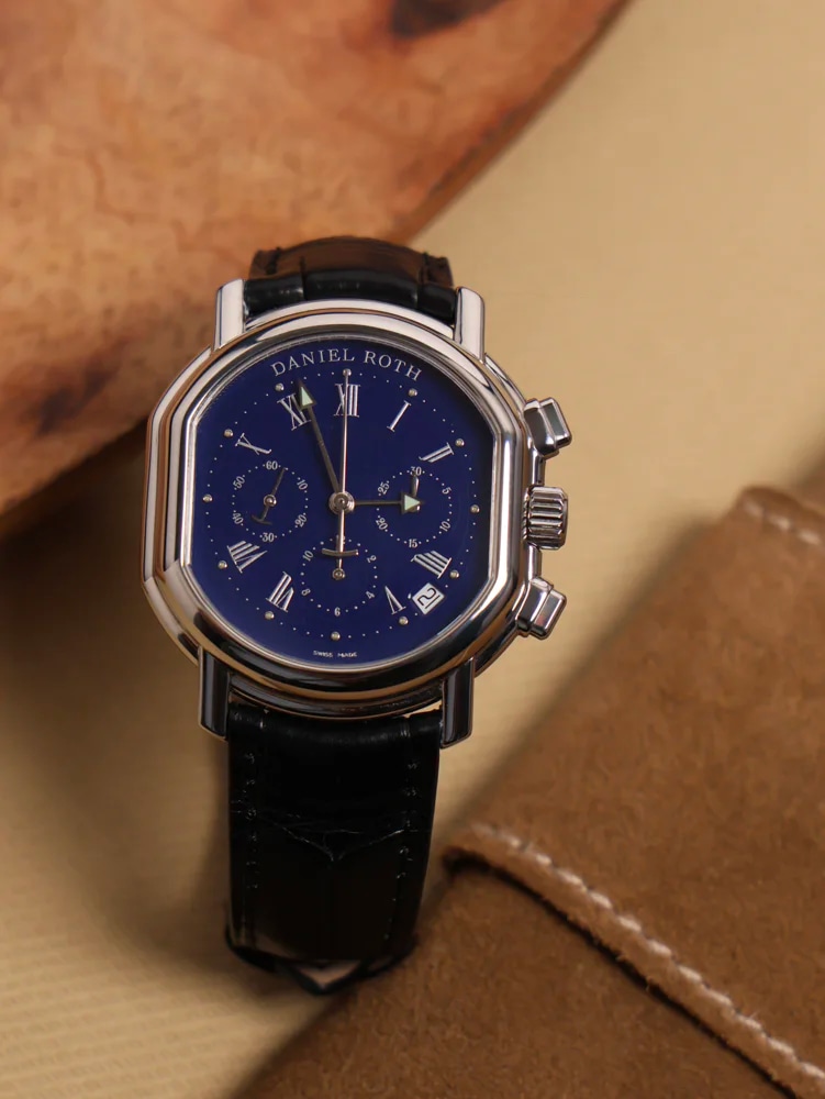 Daniel Roth Masters Chronograph Blue dial Original box and tag cal. el primero 400, image 6 Daniel Roth Masters Chronograph Blue dial Original box and tag cal. el primero 400, image 6