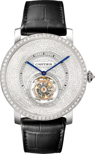 Rotonde de Cartier Flying Tourbillon White Gold / Diamond