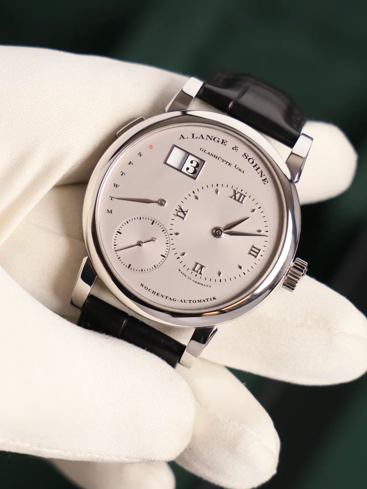 Daymatic with original 950 Platinum deployment clasp, image 1 Daymatic with original 950 Platinum deployment clasp, image 1