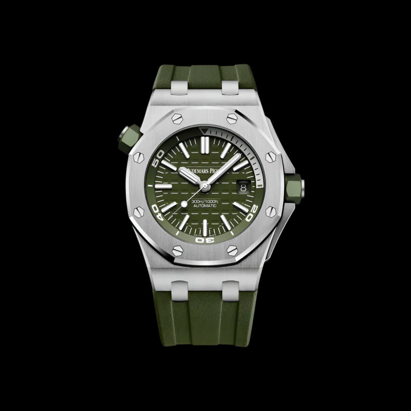 Audemars Piguet Royal Oak Offshore Diver Stainless Steel Green Dial Automatic, image 1 Audemars Piguet Royal Oak Offshore Diver Stainless Steel Green Dial Automatic, image 1