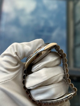 White Gold Blue Dial Roman Numerals, image 3 White Gold Blue Dial Roman Numerals, image 3