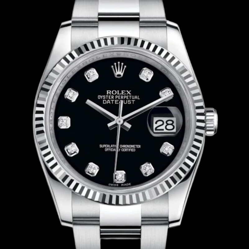 Datejust 36 Oyster Black Diamond Dial, image 1 Datejust 36 Oyster Black Diamond Dial, image 1