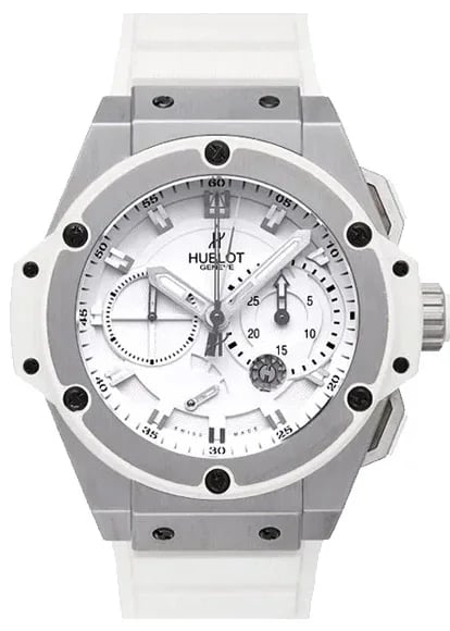 Hublot King Power Big Bang White Titanium and Zirconium Limited Edition 100 pieces, image 1 Hublot King Power Big Bang White Titanium and Zirconium Limited Edition 100 pieces, image 1