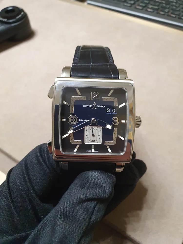 Ulysse Nardin Quadrato Dual Time Classical Quadrato Dual Time, image 1 Ulysse Nardin Quadrato Dual Time Classical Quadrato Dual Time, image 1