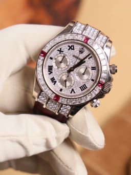 Rolex Daytona 1165994RU Pavé Dial and Ruby / Diamond Bezel, image 1 Rolex Daytona 1165994RU Pavé Dial and Ruby / Diamond Bezel, image 1