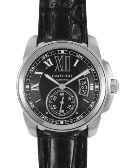 Cartier Calibre de Cartier Steel Black Dial, image 1 Cartier Calibre de Cartier Steel Black Dial, image 1