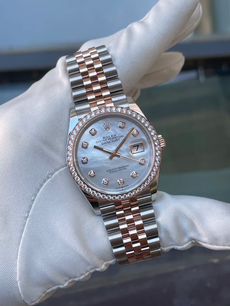 Rolex Datejust MoP Diamonds Dial, image 1 Rolex Datejust MoP Diamonds Dial, image 1