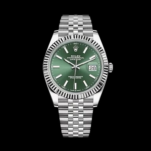 Green Dial Index Numerals Jubilee Bracelet, image 1 Green Dial Index Numerals Jubilee Bracelet, image 1
