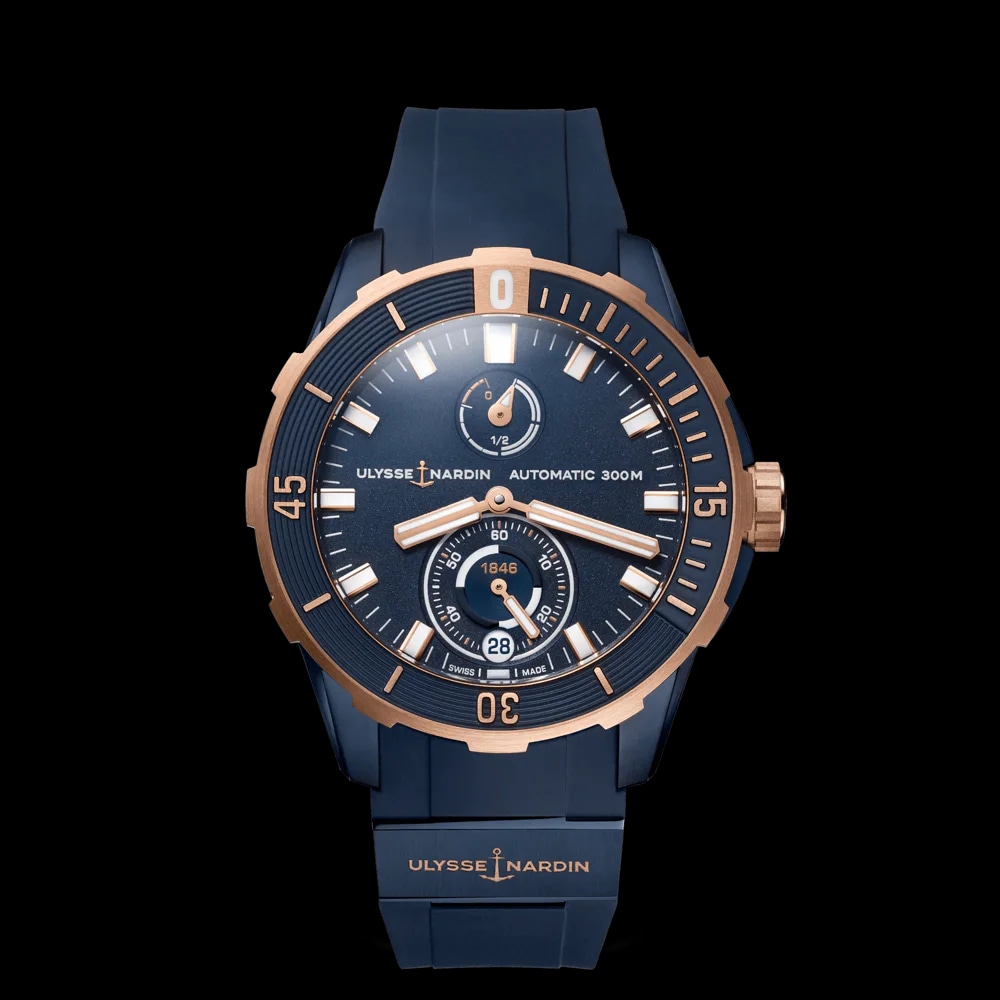Ulysse Nardin DIVER CHRONOMETER 44 1185-170-3/BLUE, image 1 Ulysse Nardin DIVER CHRONOMETER 44 1185-170-3/BLUE, image 1