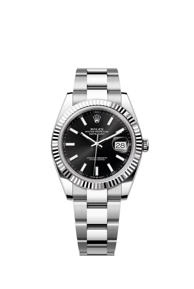 Rolex Datejust 41 Black Dial Index Numerals Oyster Bracelet, image 1 Rolex Datejust 41 Black Dial Index Numerals Oyster Bracelet, image 1