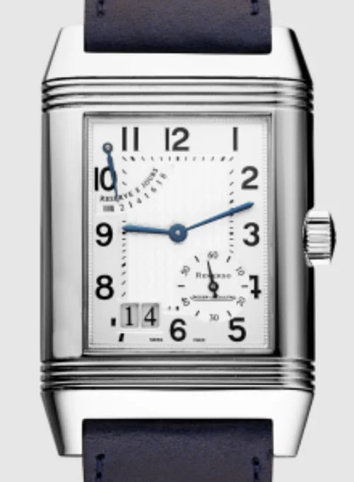 Jaeger-LeCoultre Reverso Grande Date Steel Case White Dial, image 1 Jaeger-LeCoultre Reverso Grande Date Steel Case White Dial, image 1
