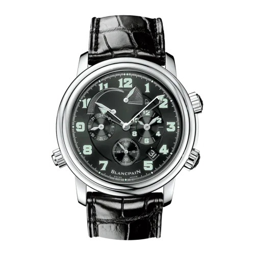 Léman Réveil GMT Stainless Steel / Black / Alligator