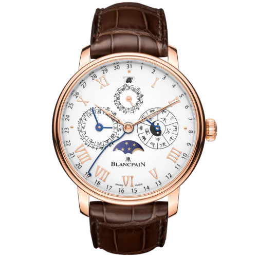 Villeret Calendrier Chinois Traditionnel Red Gold / White