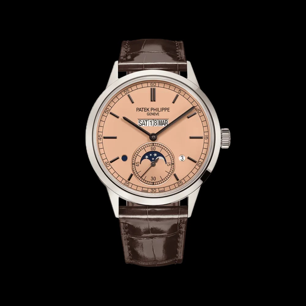 Patek Philippe Perpetual Calendar In-line Perpetual Calendar Grand Complications Platinum Case Salmon Dial, image 1 Patek Philippe Perpetual Calendar In-line Perpetual Calendar Grand Complications Platinum Case Salmon Dial, image 1
