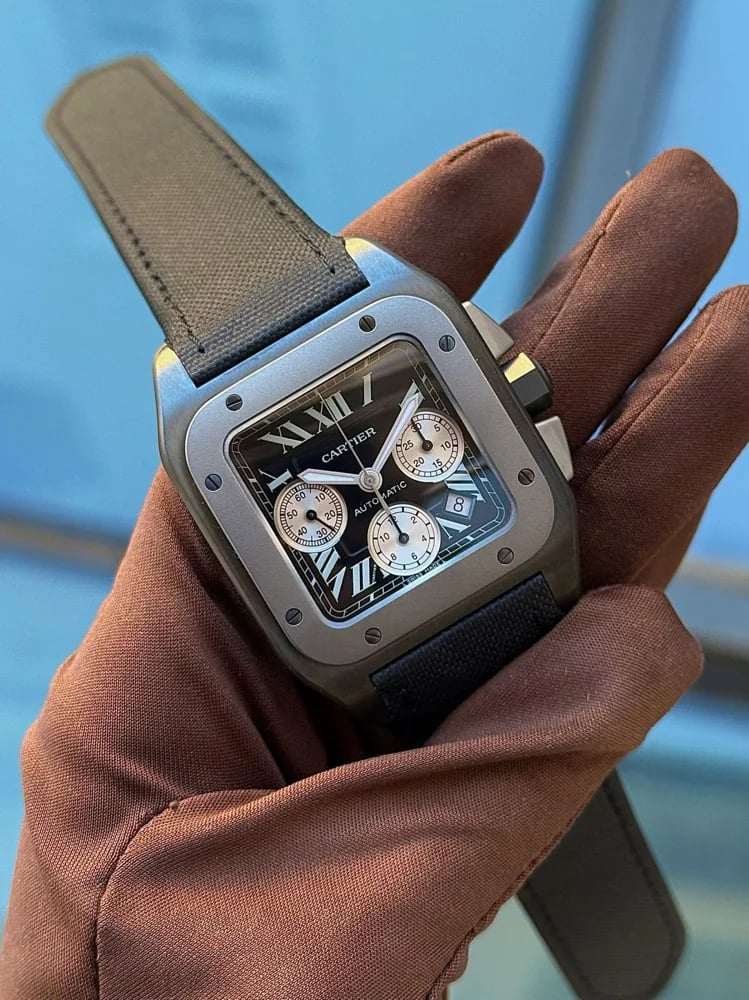 Cartier Santos 100 Chronograph, image 1 Cartier Santos 100 Chronograph, image 1