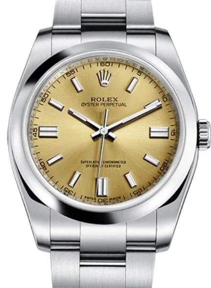 Rolex Oyster Perpetual 36 Steel Gold Dial, image 1 Rolex Oyster Perpetual 36 Steel Gold Dial, image 1