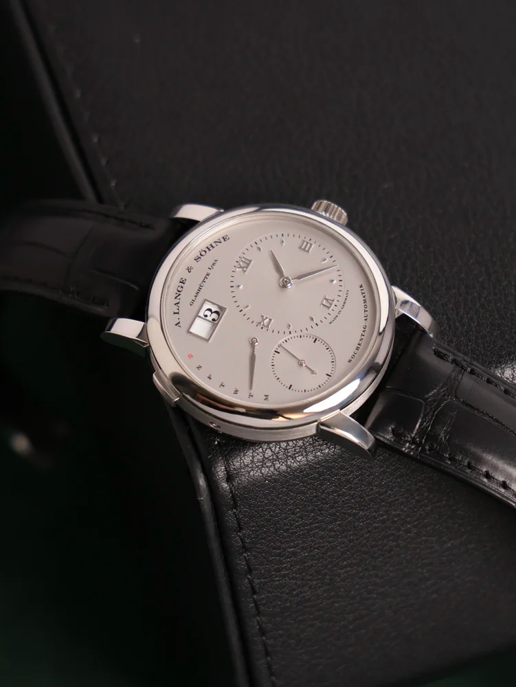 Daymatic with original 950 Platinum deployment clasp, image 2 Daymatic with original 950 Platinum deployment clasp, image 2