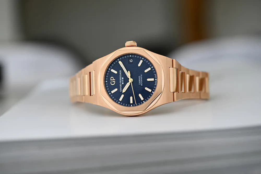 Girard-Perregaux Laureato Expands with New Colors in Luxurious Pink Gold Cases | Chrono 10:10 Girard-Perregaux Laureato Expands with New Colors in Luxurious Pink Gold Cases | Chrono 10:10