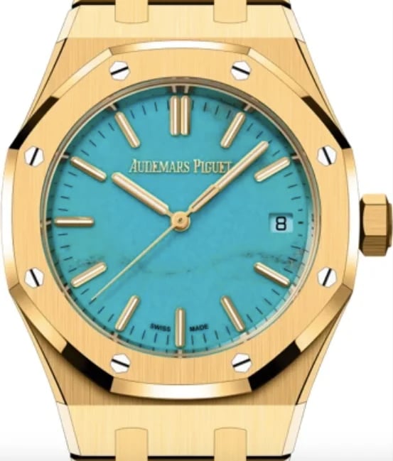 Audemars Piguet Royal Oak Selfwinding Tiffany Blue Stone SPECIAL EDITION, image 1 Audemars Piguet Royal Oak Selfwinding Tiffany Blue Stone SPECIAL EDITION, image 1