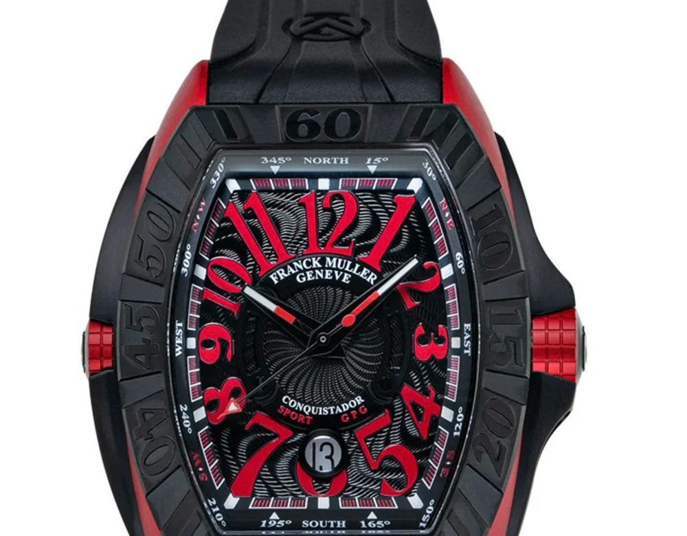 Franck Muller Conquistador GPG Grand Prix Black Red Franck, image 1 Franck Muller Conquistador GPG Grand Prix Black Red Franck, image 1